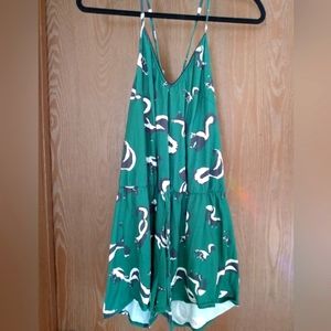Green Soft, lounge wear Romper - Large